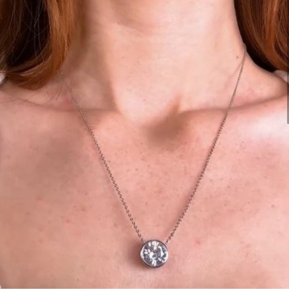 Melinda Maria Silver Minimalist Necklace
